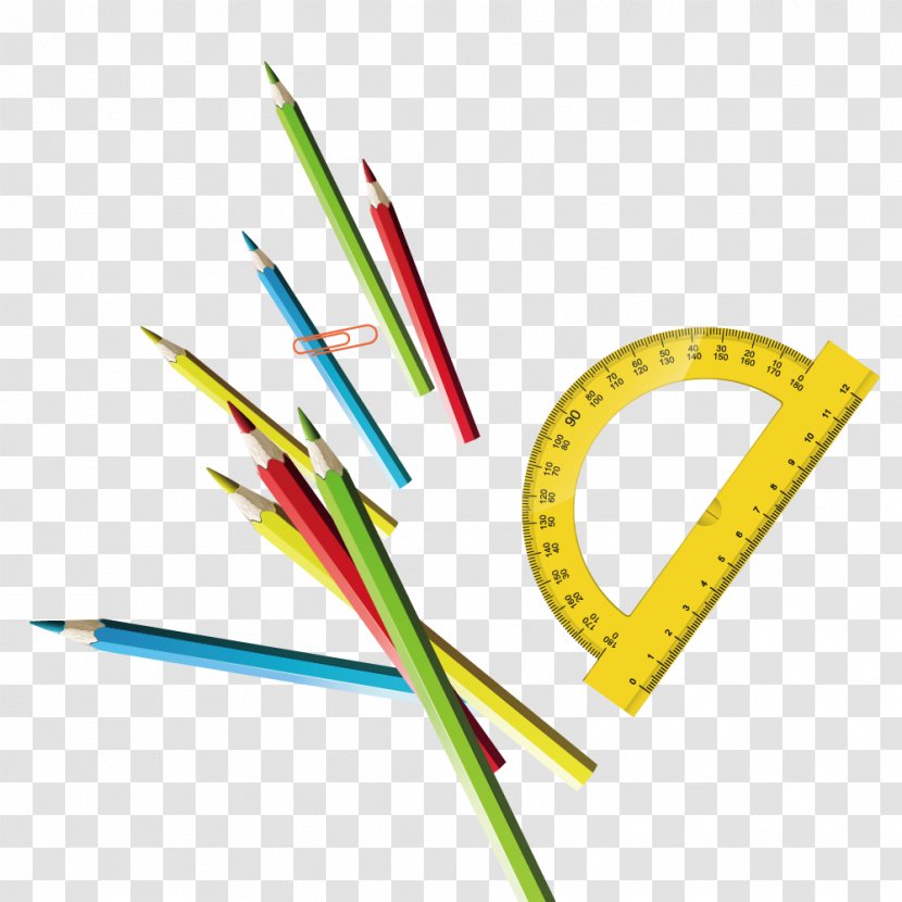 Mathematics Sribu.com - Education - Round Ruler And Pencil Transparent PNG