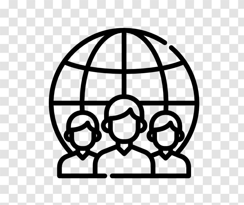 Customer Icon - Line Art Sphere Transparent PNG