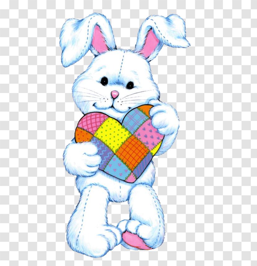 Easter Bunny Rabbit Illustration - Vertebrate - Heart Transparent PNG