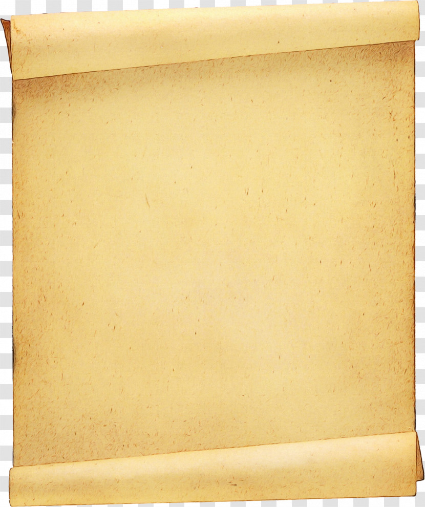 Rectangle Scroll Beige Paper Paper Product Transparent PNG