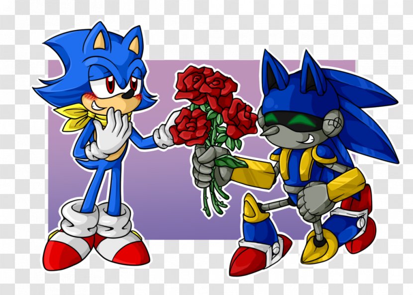 Metal Sonic Amy Rose Chaos Shadow The Hedgehog 3 - Frame - Flower Transparent PNG