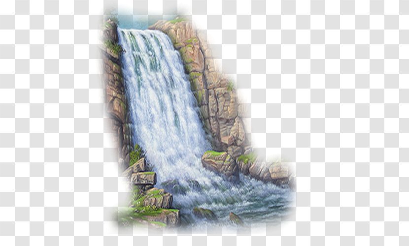 Desktop Wallpaper Information Clip Art - Waterfall - Hologram Transparent PNG