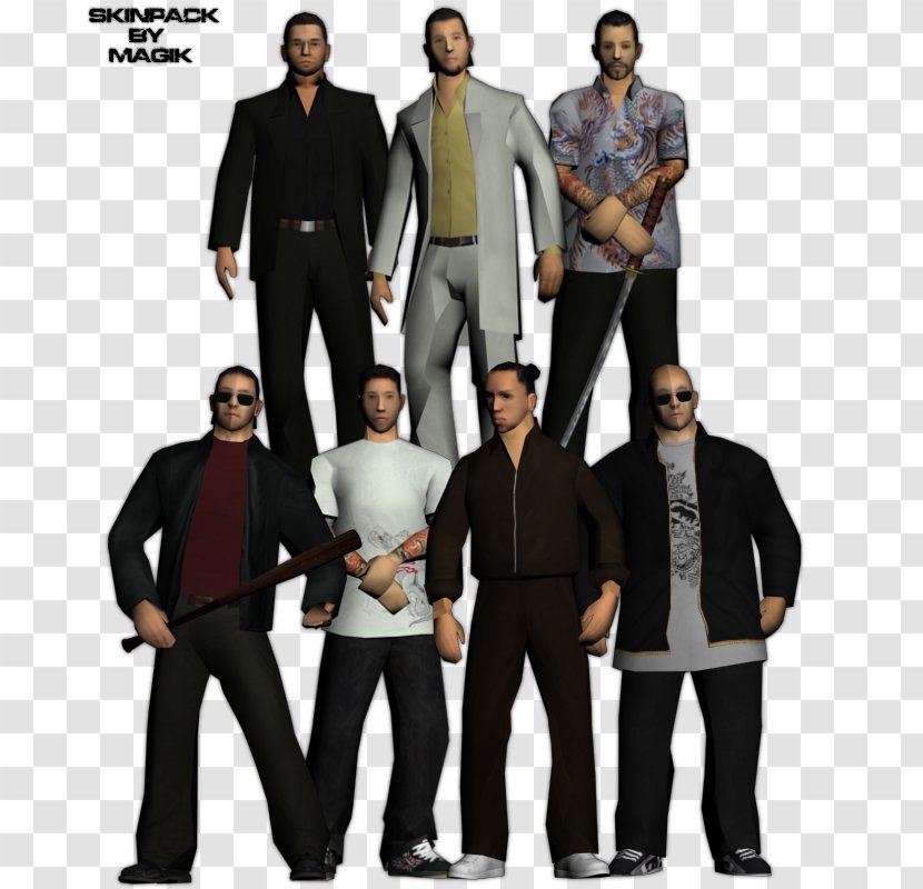 Grand Theft Auto: San Andreas Multiplayer Auto V Vice City IV - Male - Tuxedo Transparent PNG