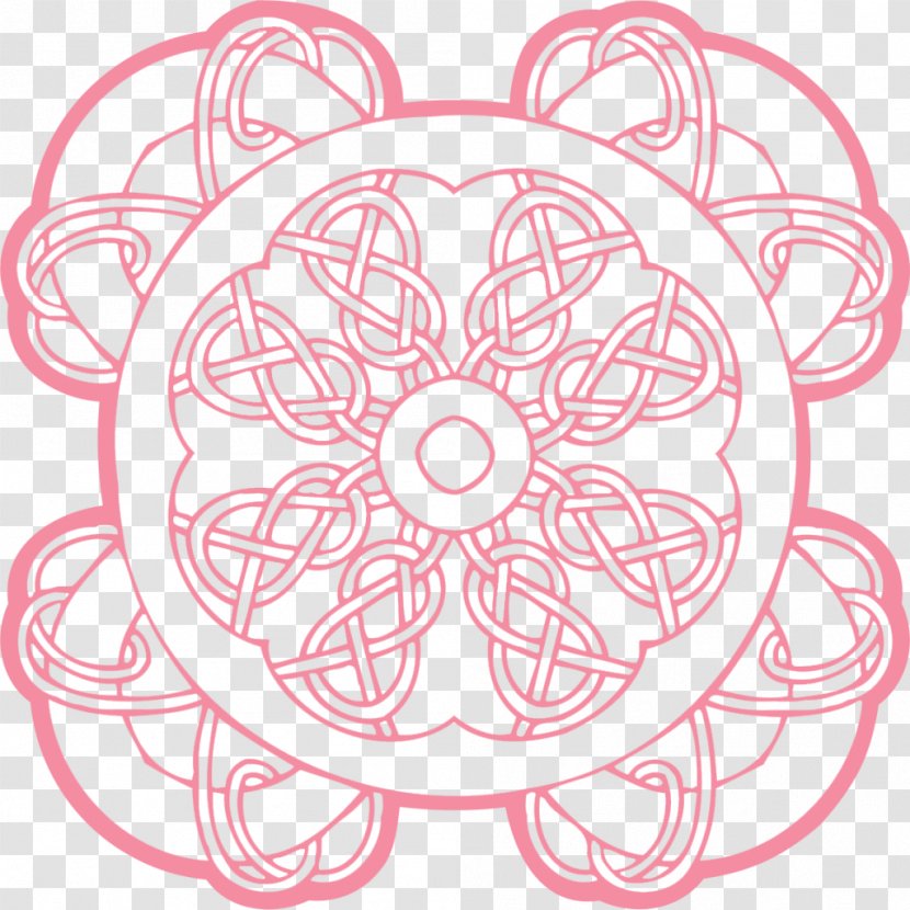 Drawing Celtic Knot Art Celts Ornament - Pink - Design Transparent PNG