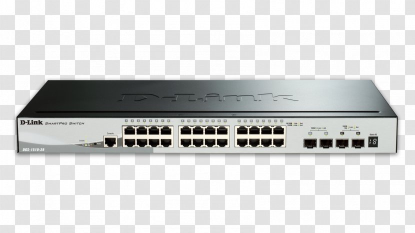 Power Over Ethernet Small Form-factor Pluggable Transceiver Stackable Switch Gigabit D-Link - Ports Transparent PNG