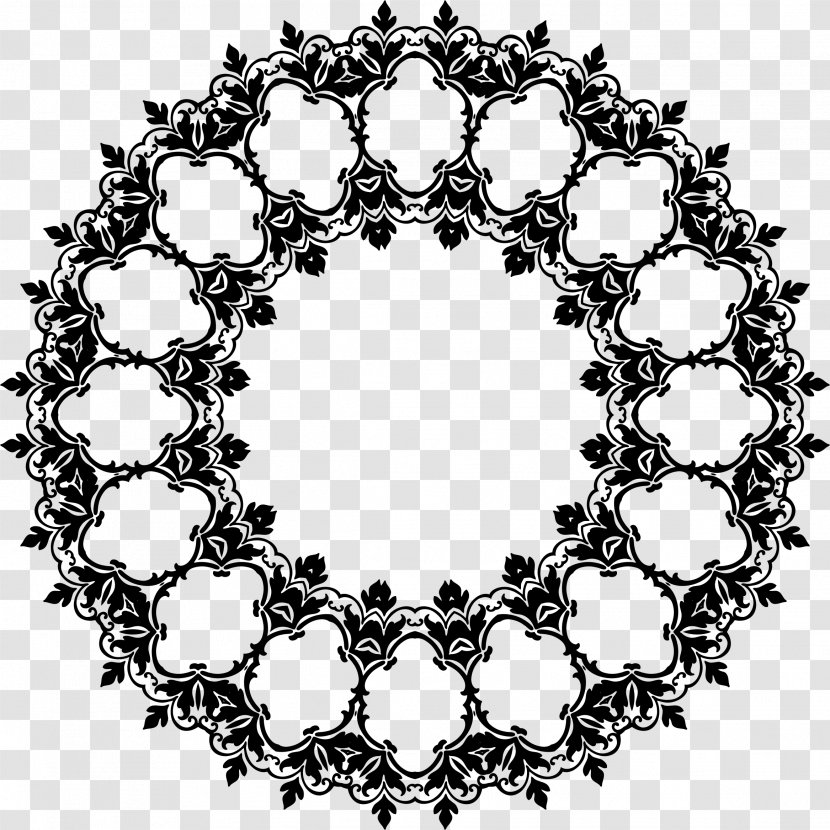Op Art Abstract Black And White Pattern - Damask Transparent PNG