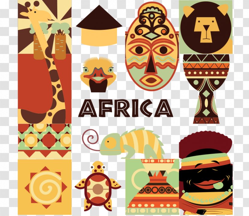 Africa Icon - Visual Design Elements And Principles - Vector Material Transparent PNG