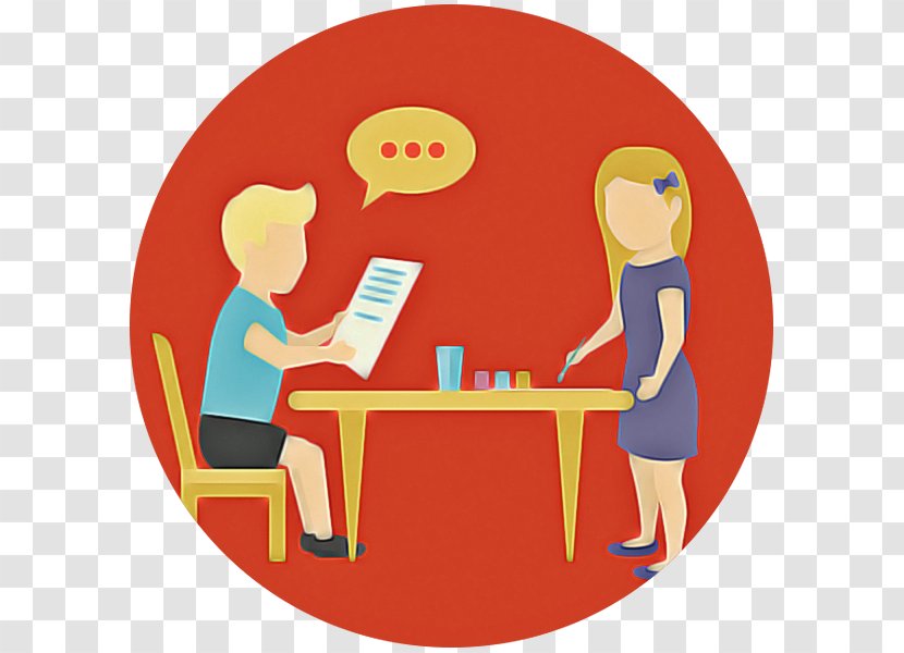 Table Conversation Cartoon Interaction Furniture - Sharing Transparent PNG