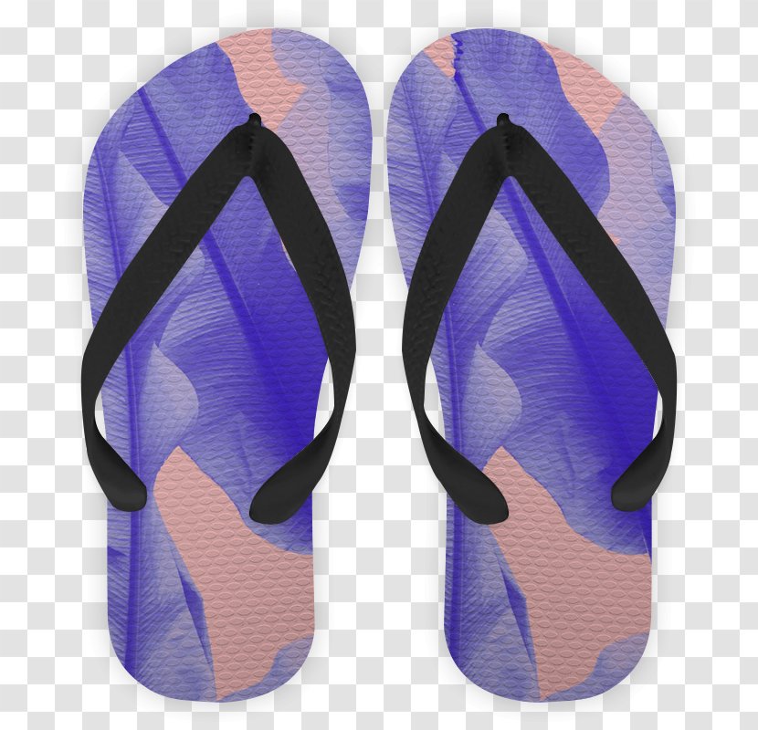 Flip-flops Cobalt Blue Shoe - Purple Transparent PNG