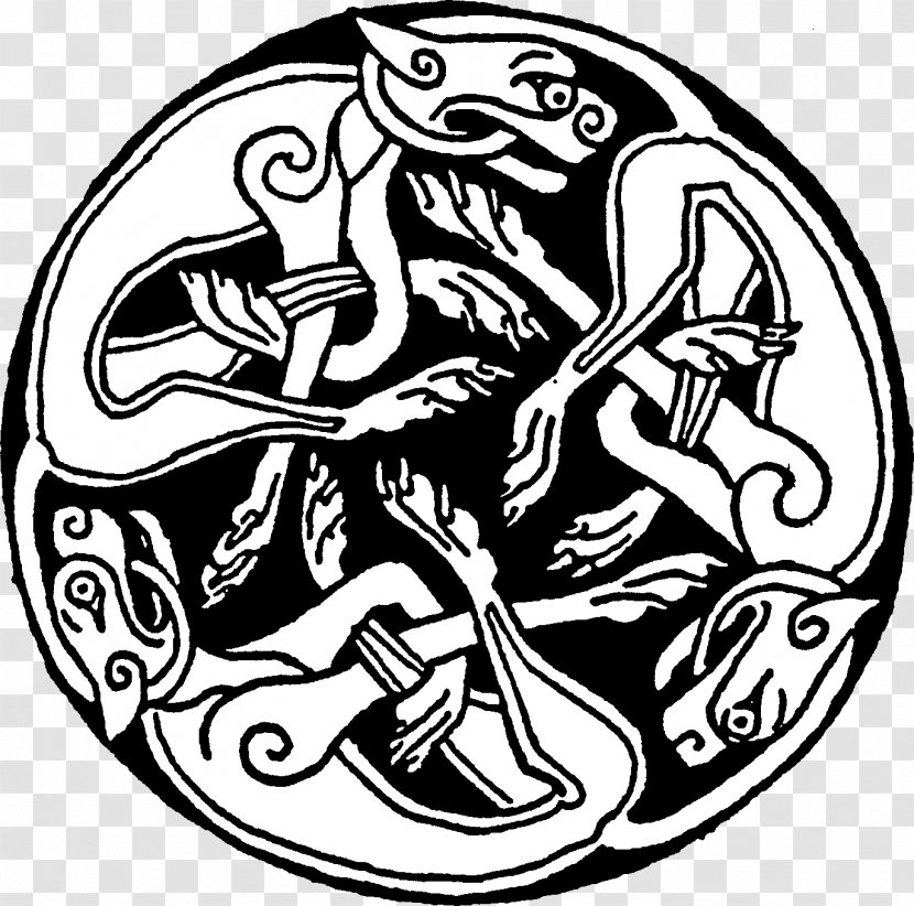 Celtic Hounds Greyhound Knot Celts Book Of Kells - Headgear - Vikings Transparent PNG