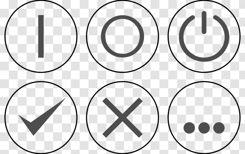Electrical Switches Power Symbol Clip Art - Button - Interface Transparent PNG