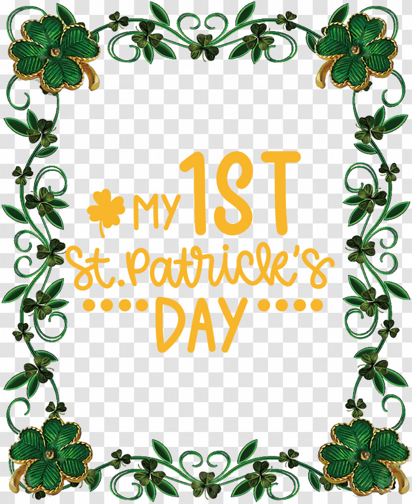 My 1st Patricks Day Saint Patrick Transparent PNG