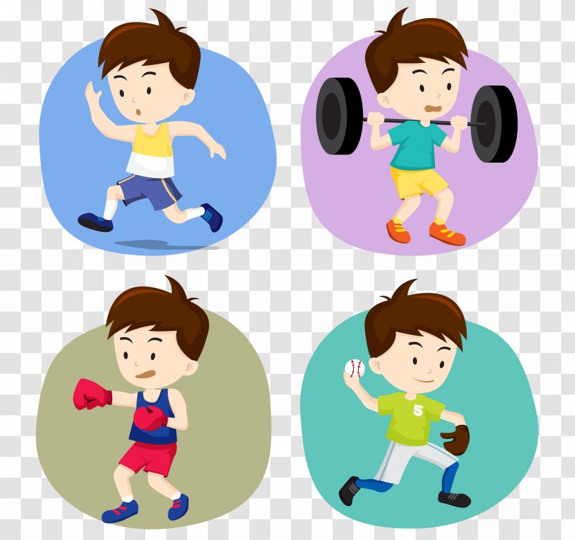 Olympic Games Sport Cartoon Illustration - Ball Game - Cute Villain Movement Transparent PNG