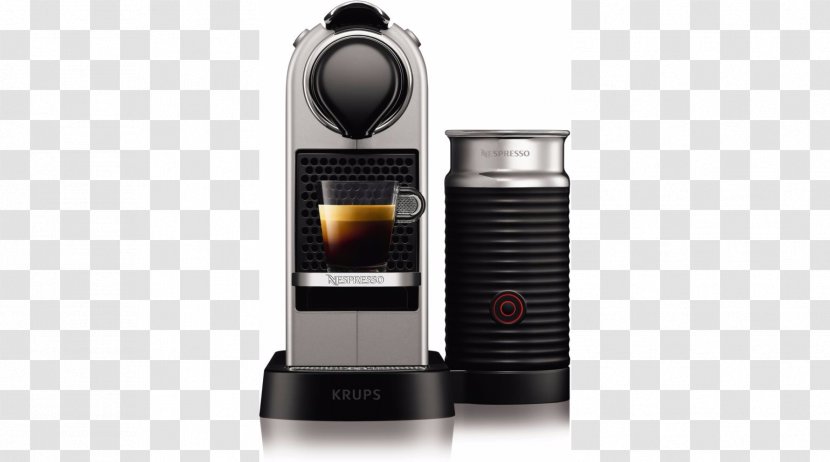 Coffeemaker Krups Nespresso CitiZ & Milk XN760 - Coffee Transparent PNG