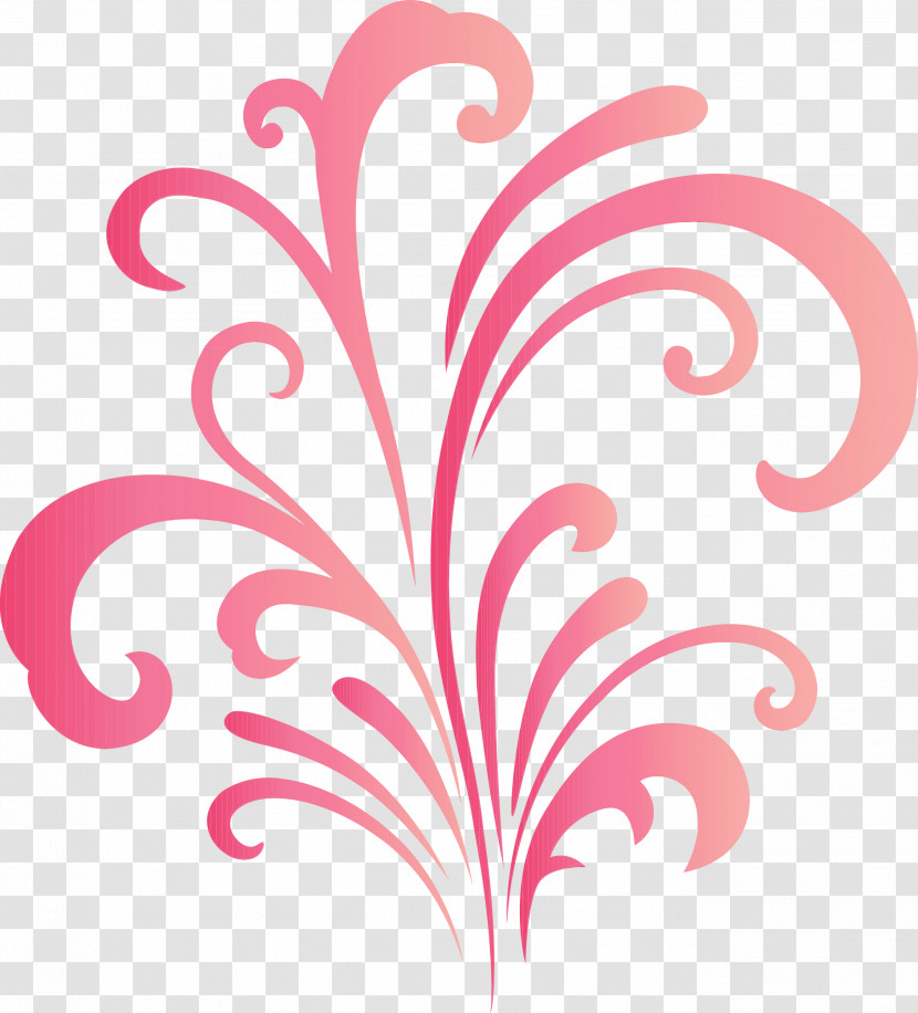 Pink Ornament Pattern Plant Transparent PNG