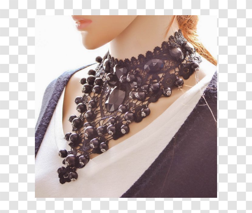 Choker Necklace Charms & Pendants Jewellery Charm Bracelet - Bead - European Lace Transparent PNG