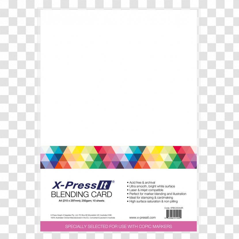 Standard Paper Size Copic Marker Pen Card Stock - Acidfree - Spica Transparent PNG