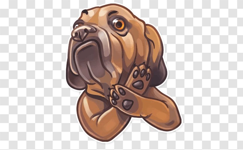 Puppy Dog Breed Telegram Sticker - Snout Transparent PNG