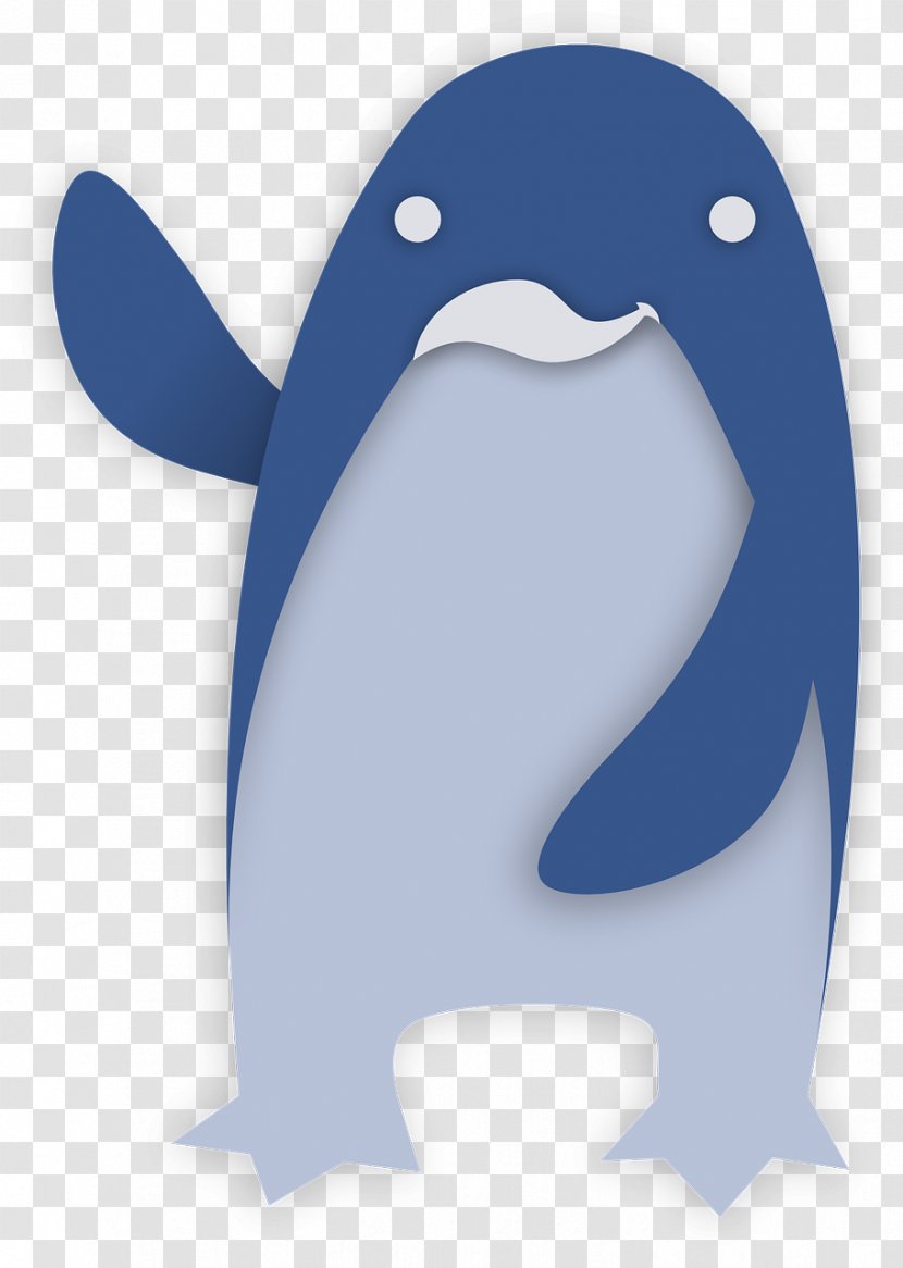 Penguin Tux Clip Art - Blue Transparent PNG
