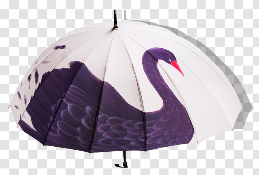 Black Swan Umbrella Sun - Heart - Cartoon Transparent PNG