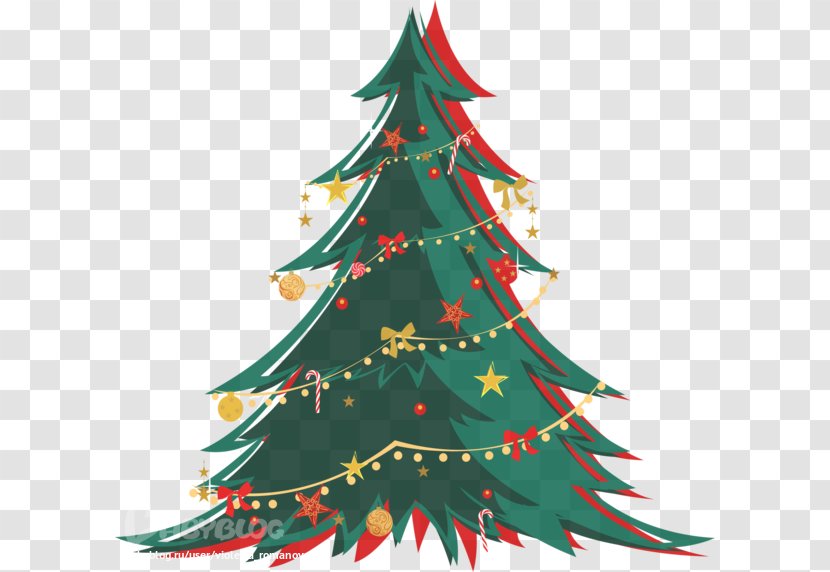 Christmas Tree Santa Claus Ornament Decoration - Pine Transparent PNG