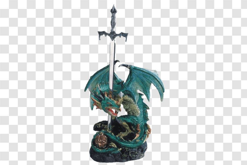 Figurine Statue Collectable Sword - Dragon Bronze Transparent PNG