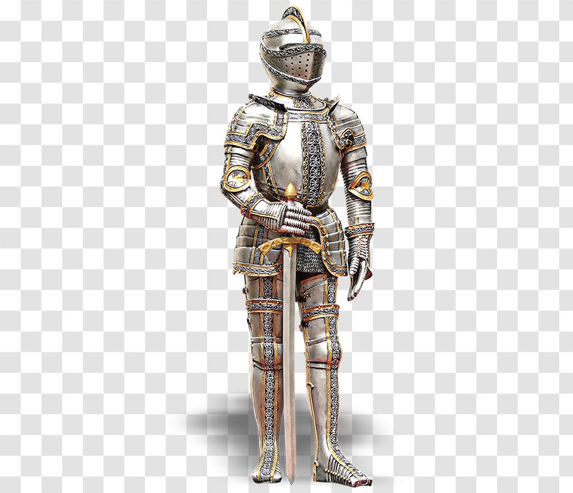 Middle Ages Knight Body Armor Armour Cuirass - Costume Design - Free Helmet Buckle Decorative Material Transparent PNG