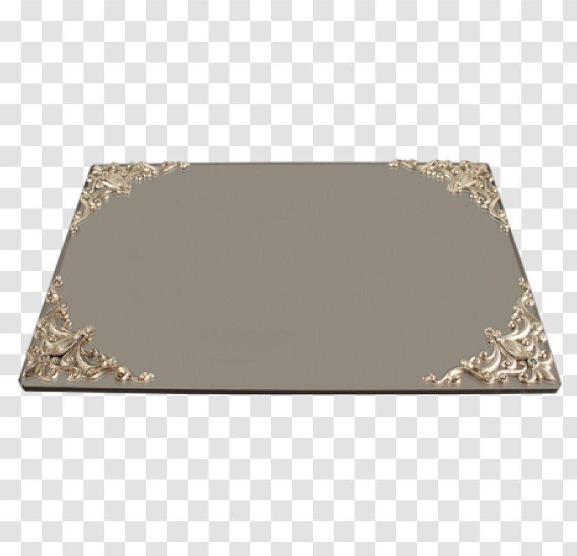 Place Mats Rectangle Tray Silver Brown - Hanukkah Candle Holders Transparent PNG