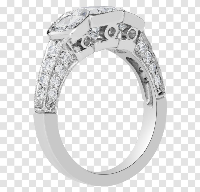 Engagement Ring Wedding Bezel Diamond - Gemstone Transparent PNG
