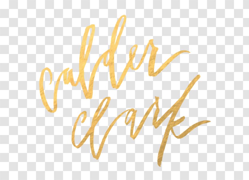 Calder Clark Typography Calligraphy Logo Font - Handwriting - Design Transparent PNG