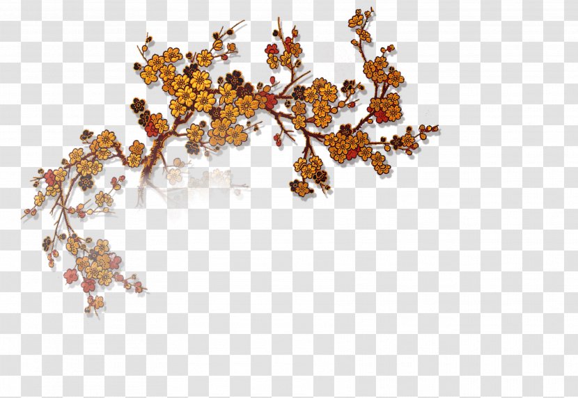 China Plum Blossom Clip Art - Leaf - Flower Transparent PNG