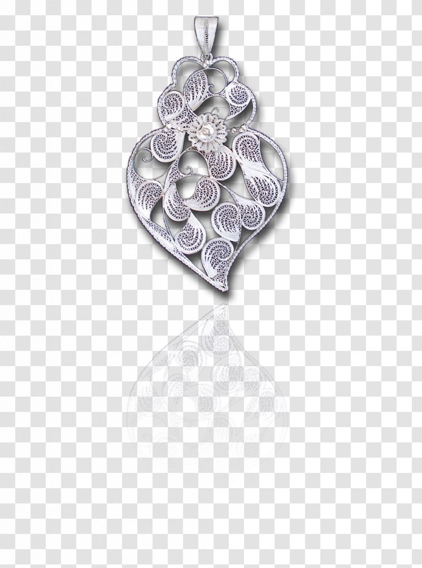 Locket Coração Minhoto Body Jewellery - FILIGRANA Transparent PNG