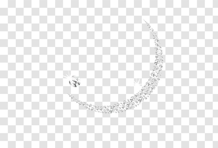 Diamond Moon - Black And White Transparent PNG