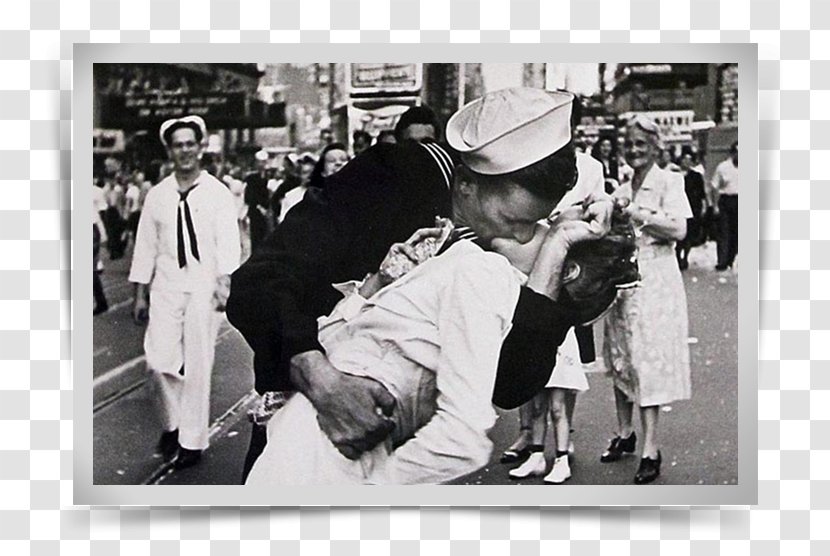 V-J Day In Times Square Second World War Kiss Unconditional Surrender Transparent PNG