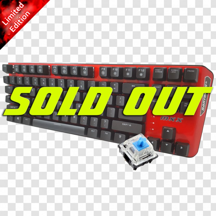 Computer Keyboard Gaming Keypad Electrical Switches United States Red Transparent PNG