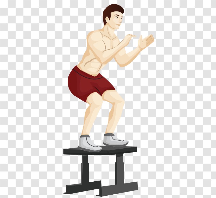 High-intensity Interval Training Physical Fitness Exercise Hip - Cartoon - Gym Standee Transparent PNG