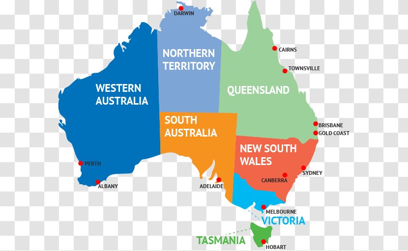 Australia Map - Area - Island Trivia Transparent PNG