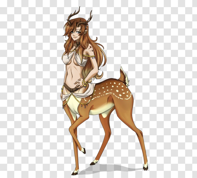 Reindeer Red Deer Female Drawing - Watercolor Transparent PNG