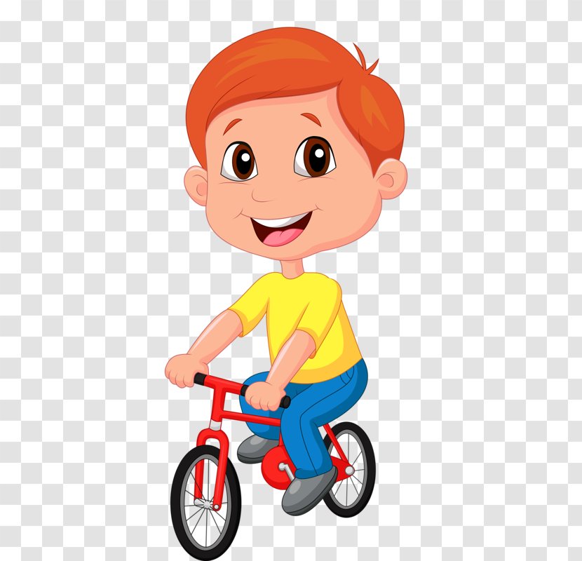 Bicycle Cartoon Stock Photography - Illustrator - Children Sports Transparent PNG