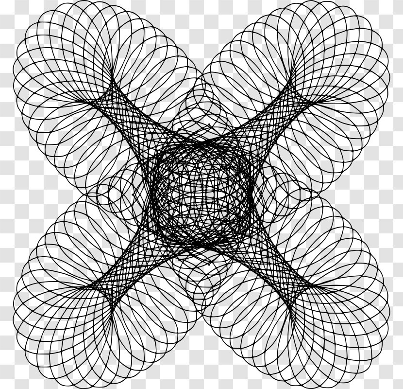 Hypotrochoid Roulette Line Spirograph Point - Hypocycloid Transparent PNG