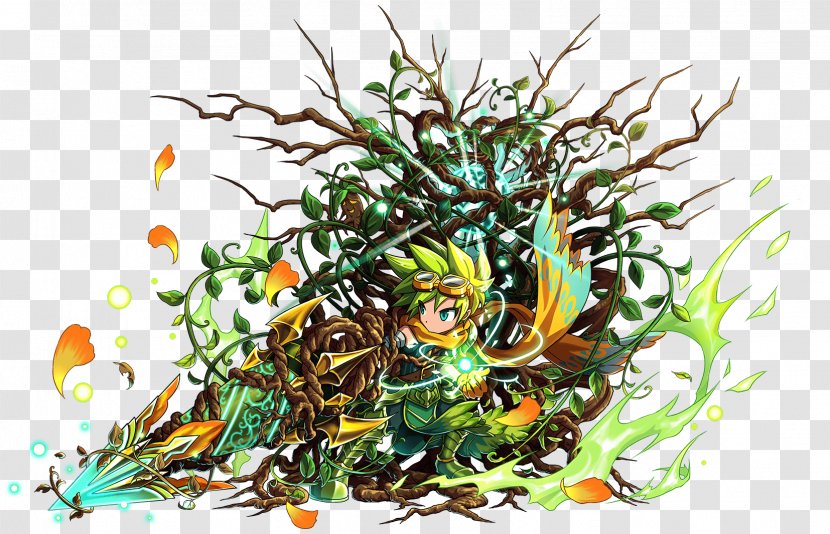 Brave Frontier Powerful Combos Earth And Legend Gumi Android - Plant - Self Transparent PNG