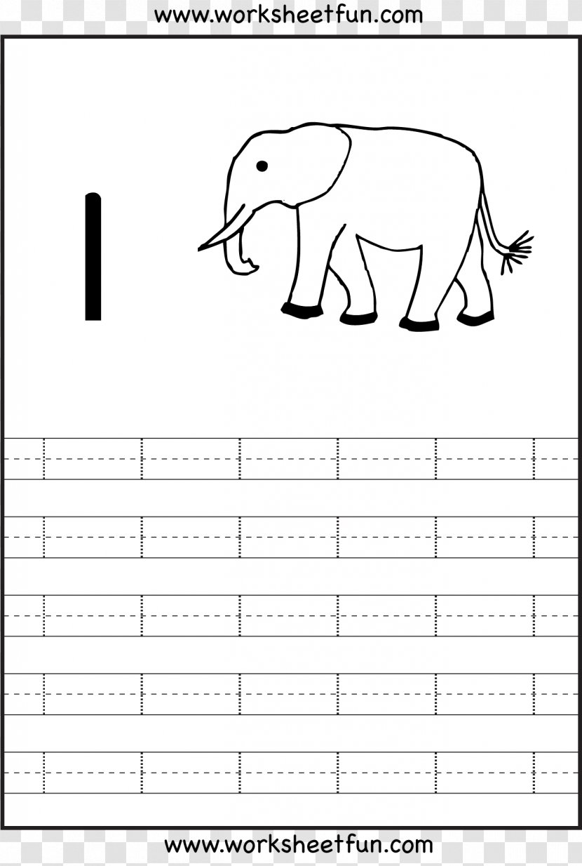 Pre-school Kindergarten Worksheet Numbers 1 To 5 - Mammal - Teacher Transparent PNG