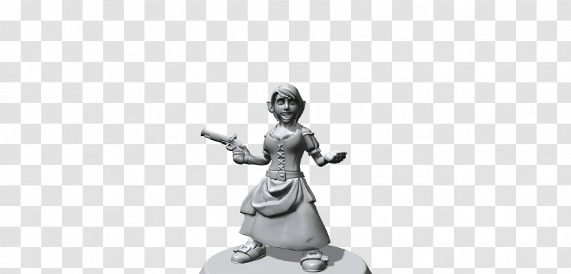 Statue Figurine White - Sculpture - Black And Transparent PNG
