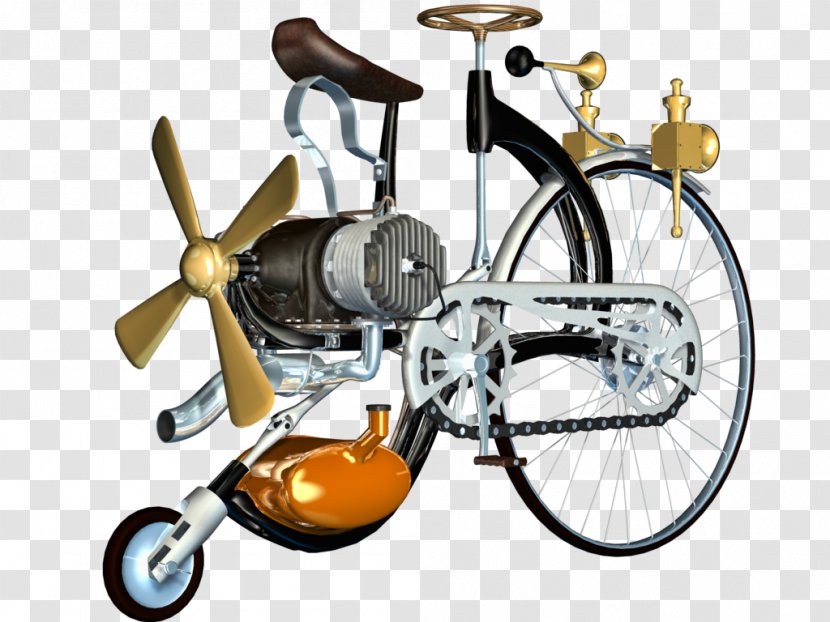 Bicycle Vehicle Motorcycle Transport - Art - Share Transparent PNG