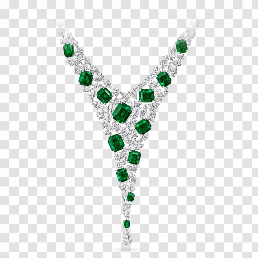 Emerald Necklace Jewellery Graff Diamonds - Peridot Transparent PNG