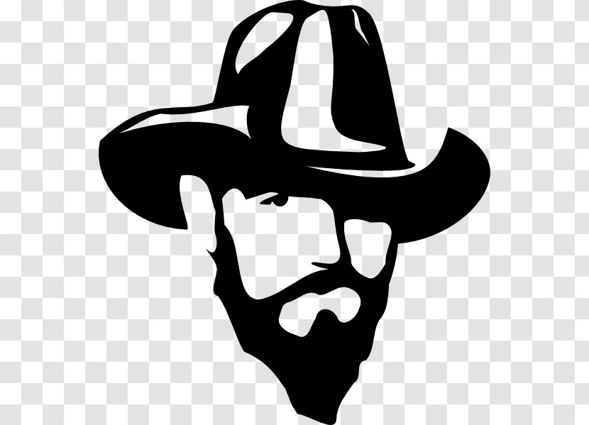 Cowboy Silhouette Drawing Clip Art - Hat Transparent PNG