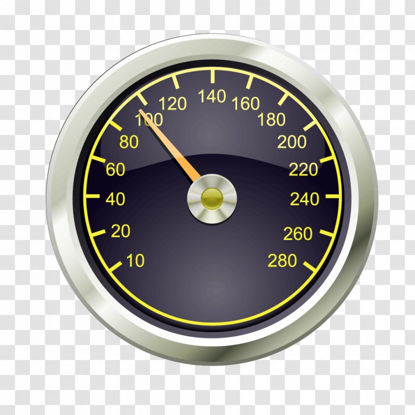 Speedometer Dial Euclidean Vector - Product Design - Green Silver Edge Texture Round Transparent PNG