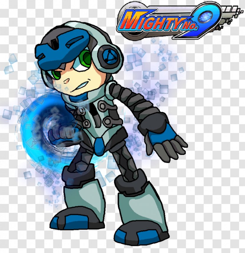 Mighty No. 9 Robot Cartoon Character Fiction Transparent PNG