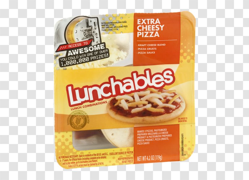 Chicago-style Pizza Nachos Lunchables Cheese - Cracker Transparent PNG