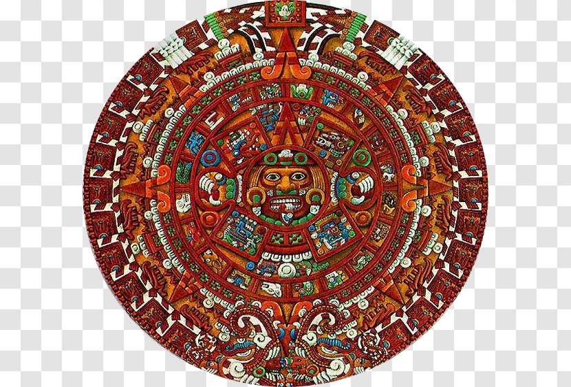 Aztec Calendar Stone Maya Civilization Mesoamerica - Mayan Transparent PNG